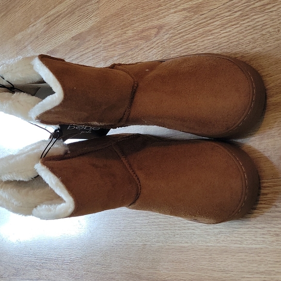 NWT Bebe Girls Tan Boots! Girls Size 1 - Picture 4 of 4